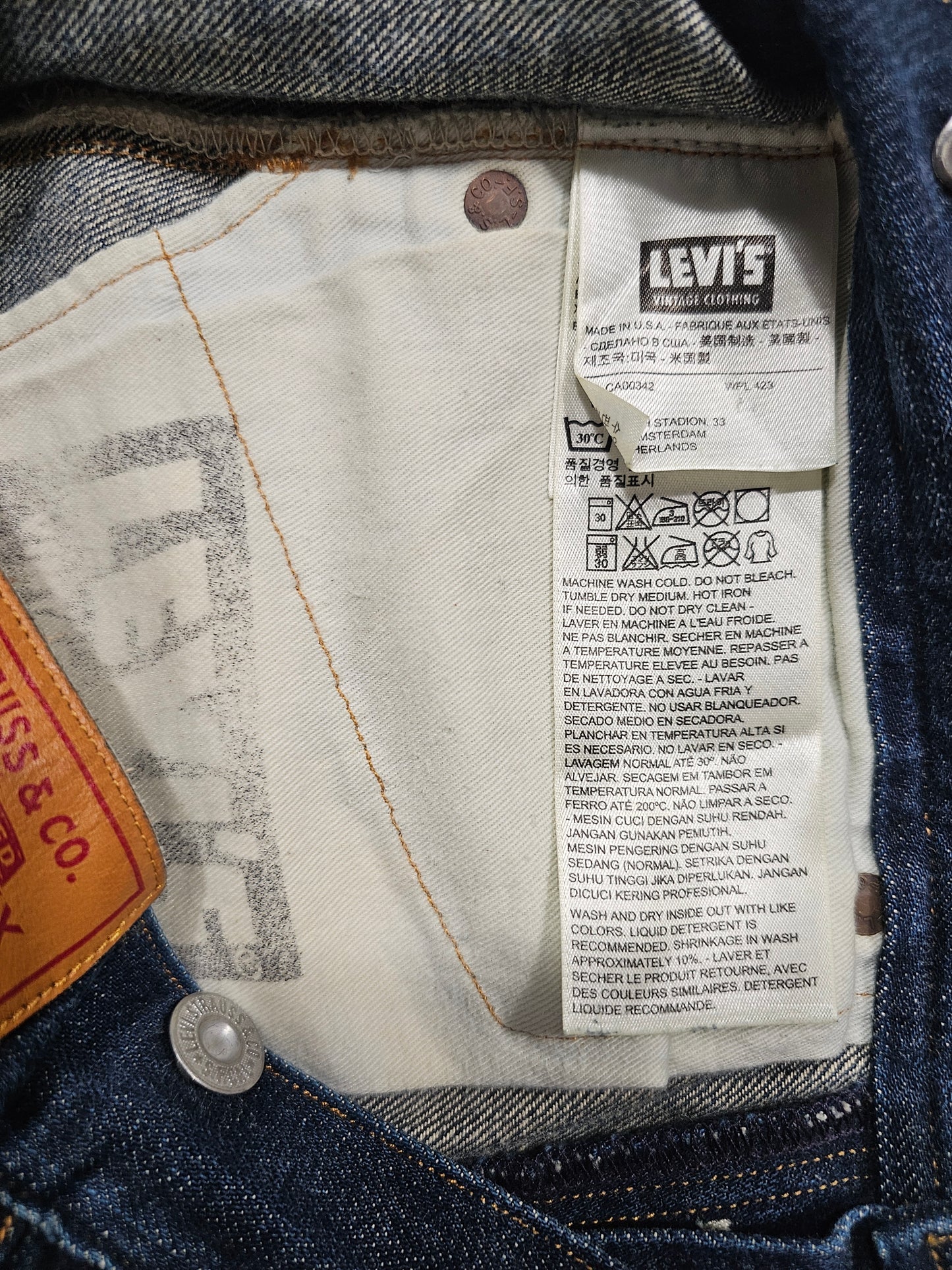 Jean LVC Levi's Vintage Clothing 501 1890 Selvedge - Made in USA (W30L30)