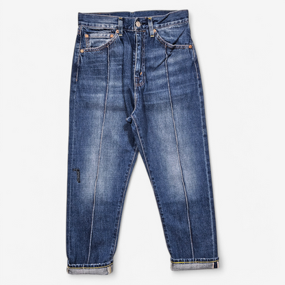 Jean Levi's Vintage Clothing 701 Cropped - Selvedge Big E