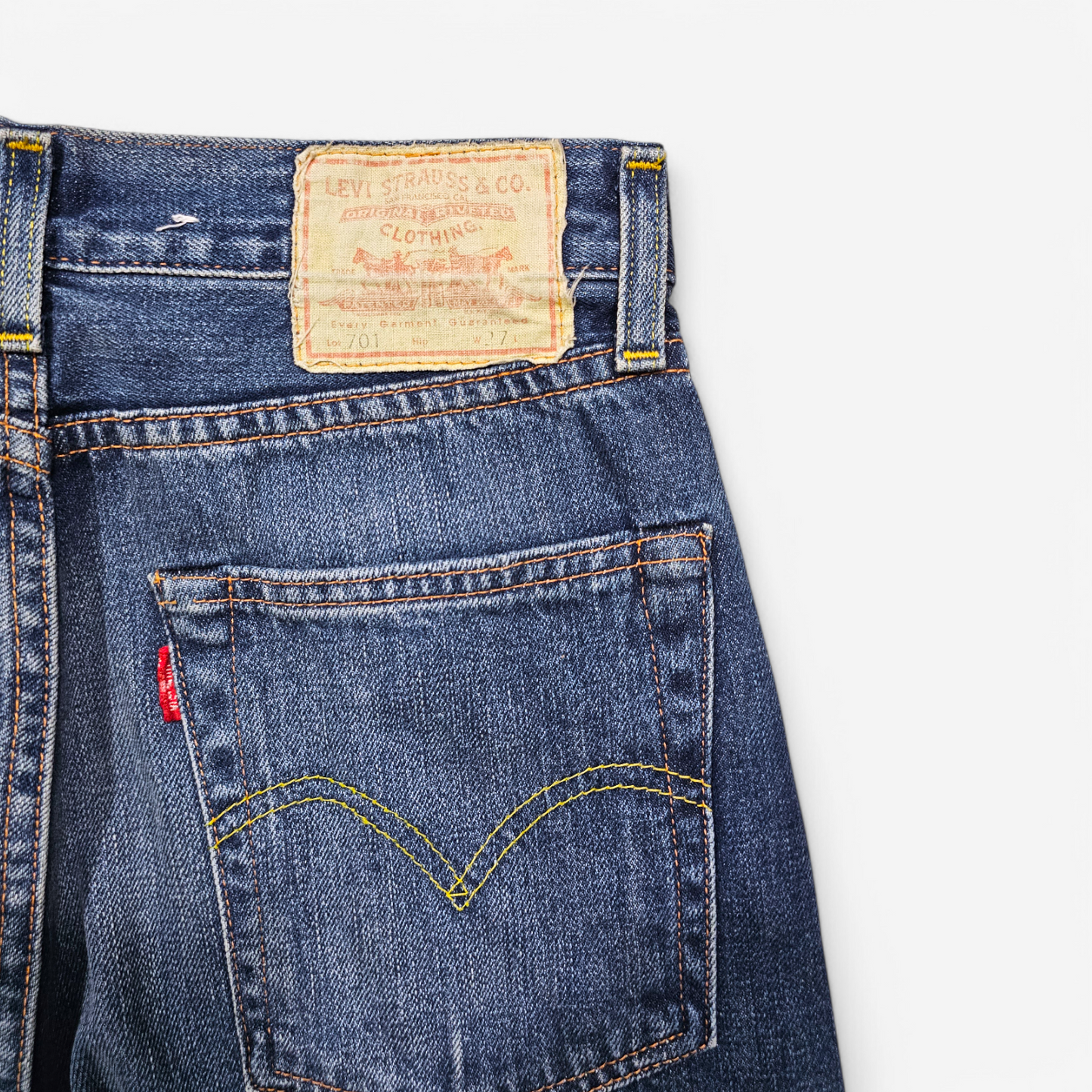 Jean LVC Levi's Vintage Clothing 701 Cropped - Selvedge Big E (W27)