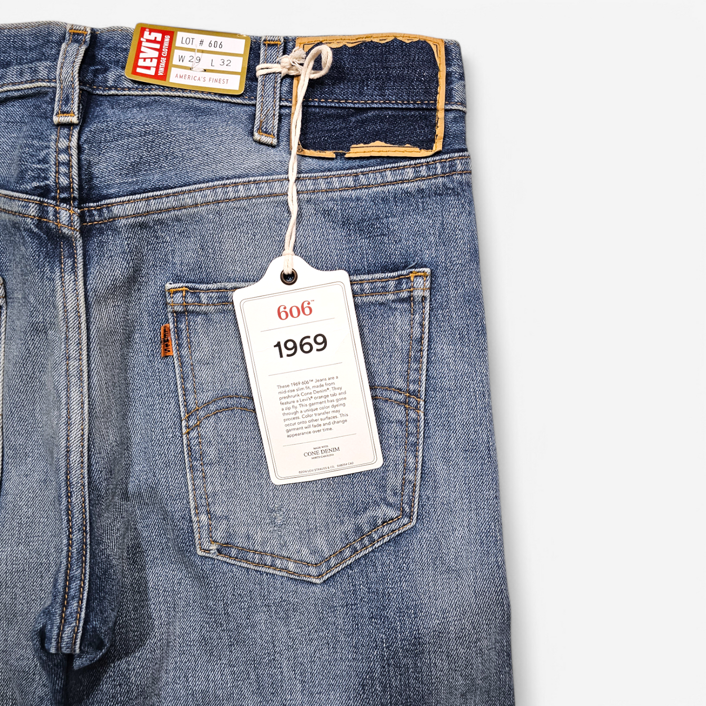 Levi's Vintage Clothing 606 1969 Jeans - Big E (W29L32)