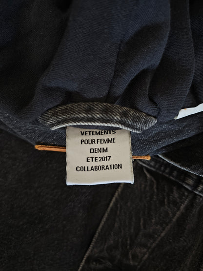 Levi's x Vetements Demna Gvasalia Hooded Oversized Denim Jacket (XS)