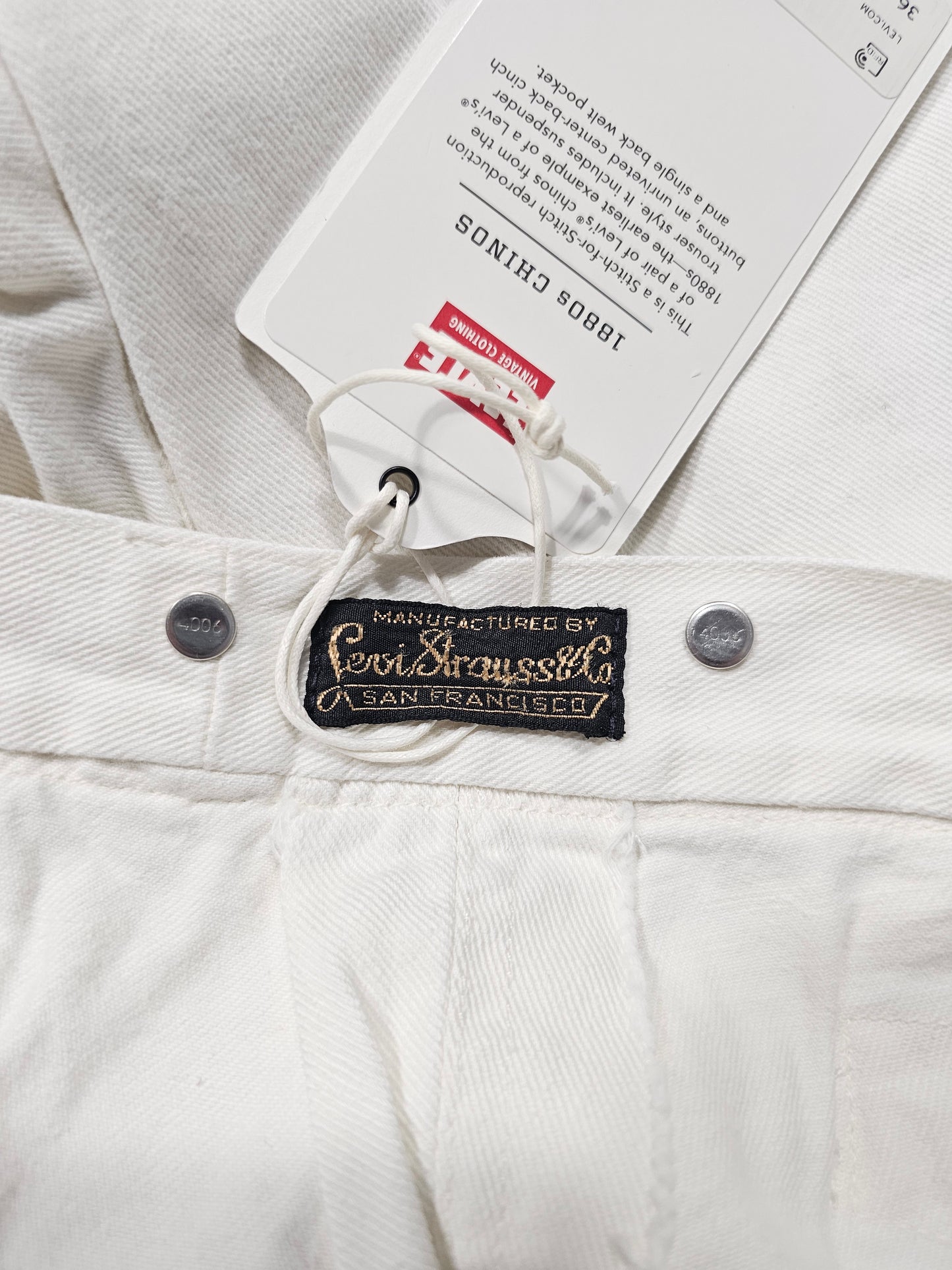 Pantalon LVC Levi's Vintage Clothing 1880s Chino Pants Repro (W36L32)