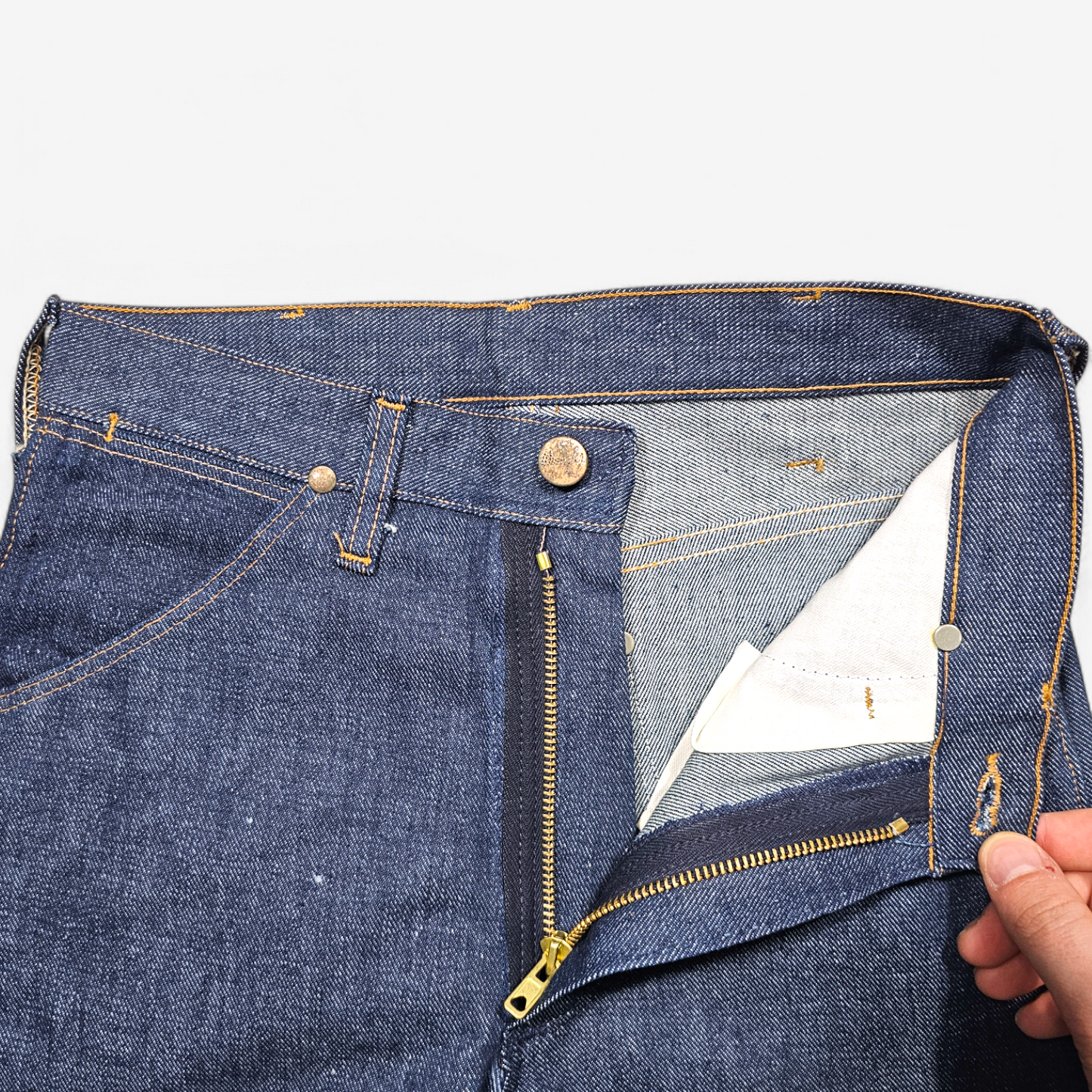 Vintage Deadstock 50's / 60's Wrangler 11BZ Blue Bell Jeans - Made in USA (W24)