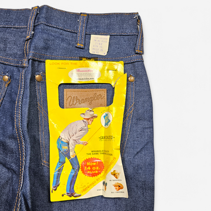 Vintage Deadstock 50's / 60's Wrangler 11BZ Blue Bell Jeans - Made in USA (W24)