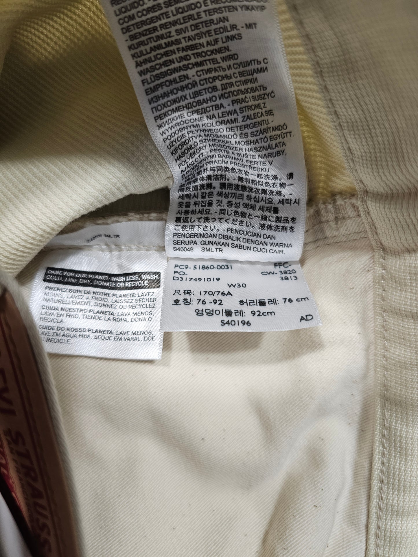 Pantalon LVC Levi's Vintage Clothing 519 Bedford Pant - Big E (W30)