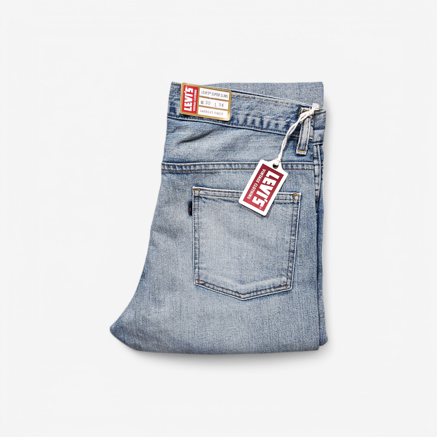 Jean Levi's Vintage Clothing 606 1965 Super Slims - Big E