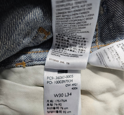 Jean Levi's Vintage Clothing 606 1965 Super Slims - Big E (W30L34)