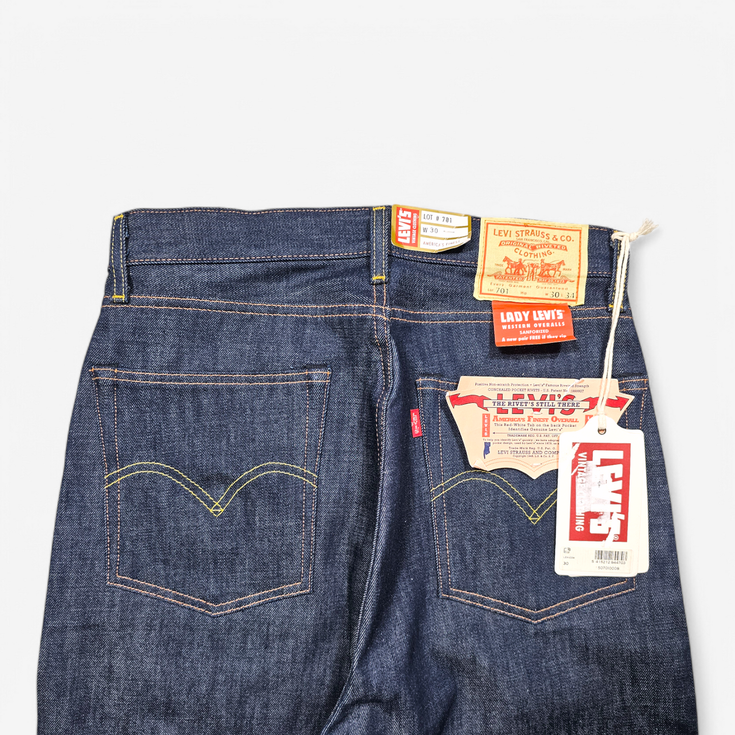 Jean LVC Levi's Vintage Clothing 701 1950s - Big E Selvedge (W30)