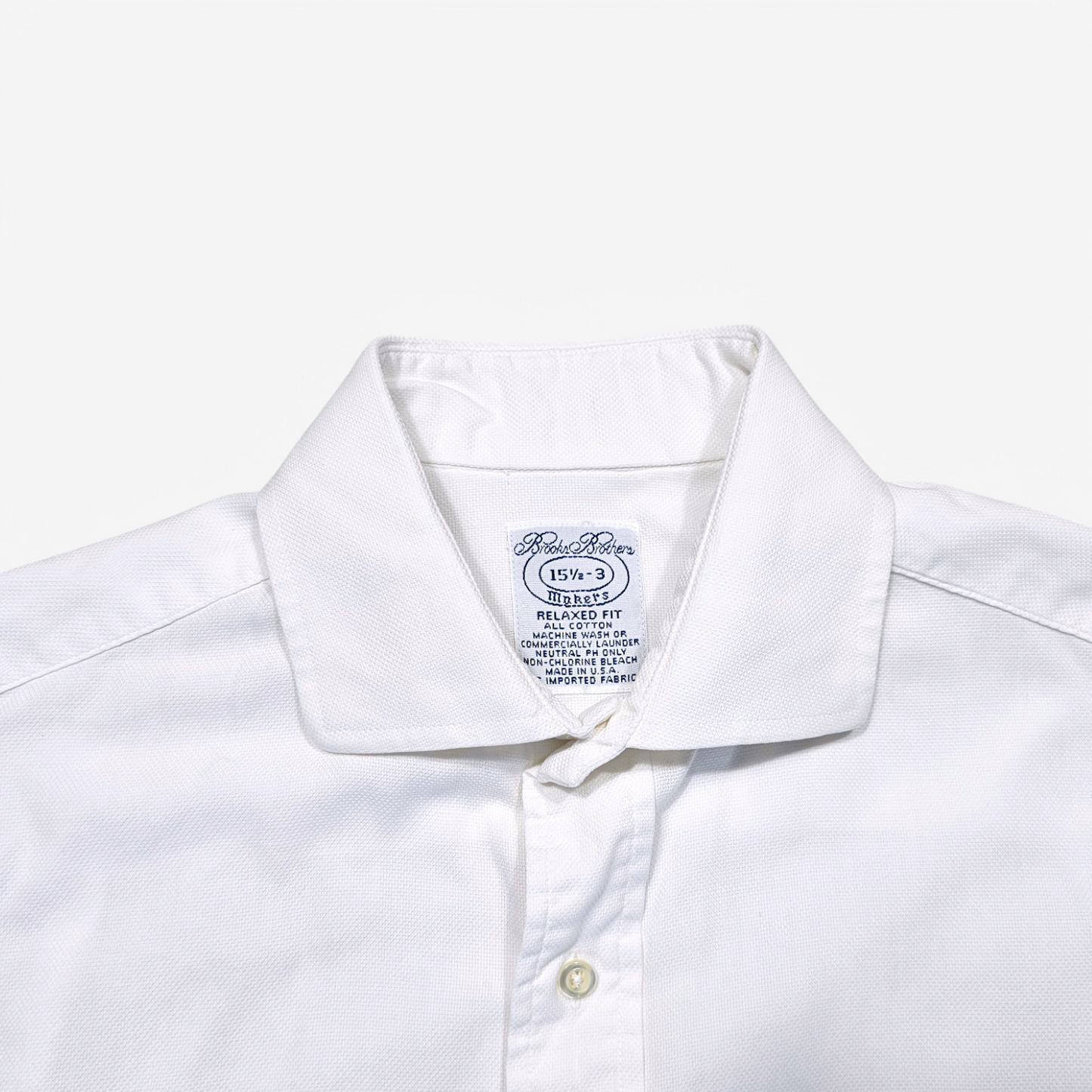 Chemise Vintage Brooks Brothers Relaxed Fit Poignets Mousquetaires - Made in USA (15.5 L)