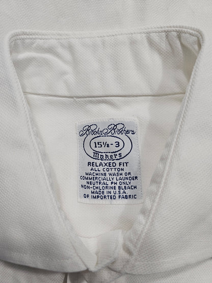 Chemise Vintage Brooks Brothers Relaxed Fit Poignets Mousquetaires - Made in USA (15.5 L)
