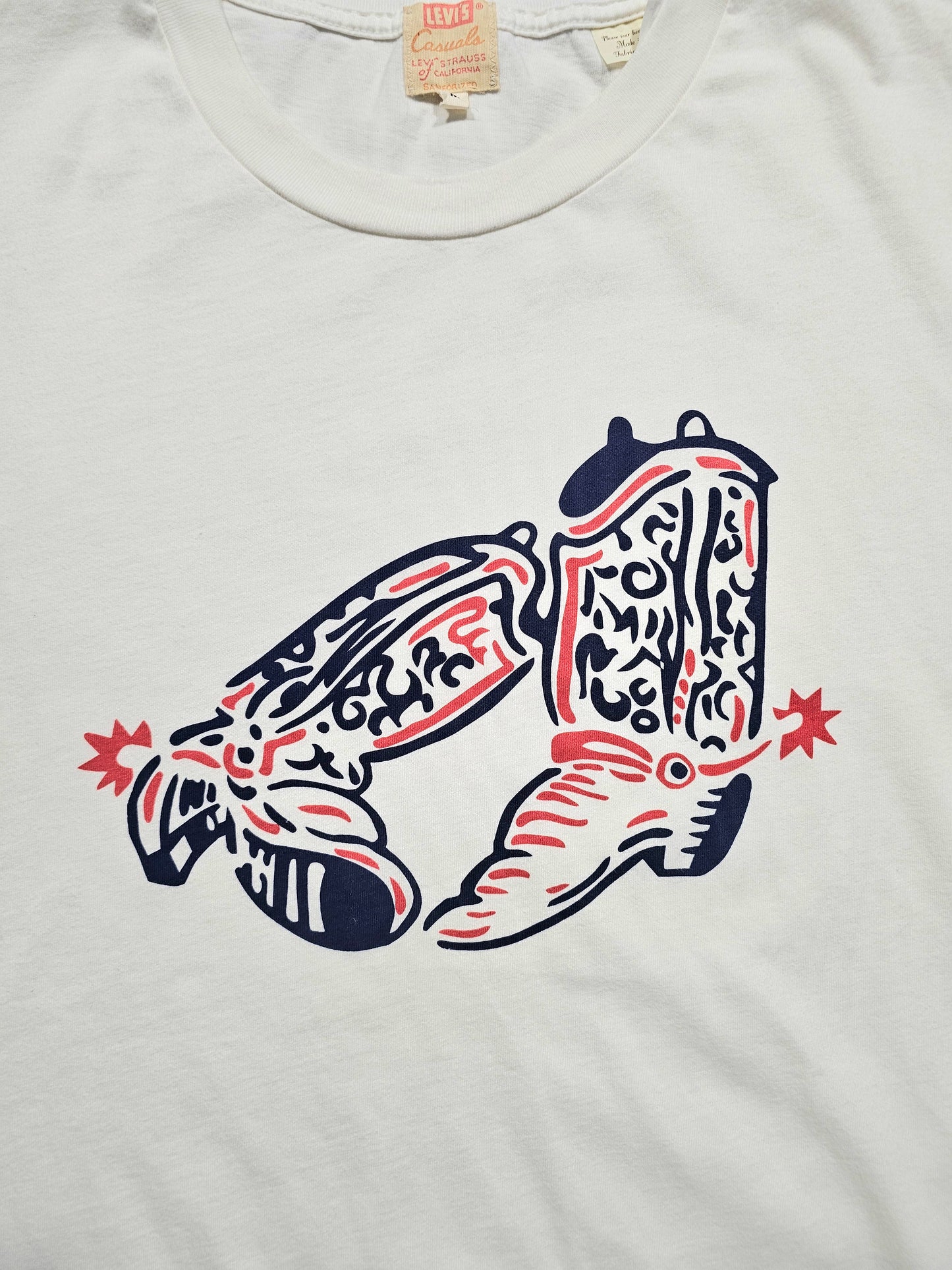 T-shirt LVC Levi's Vintage Clothing 1960s Casuals Graphic Tee Boots (M)