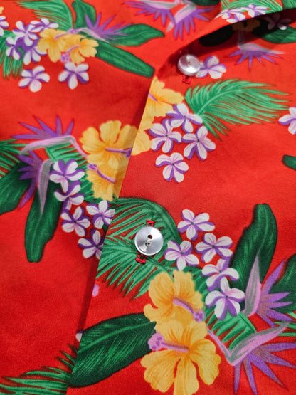 Hawaiian Shirt Vintage 70's Hilo Hattie - Made in USA Hawaii (XL)