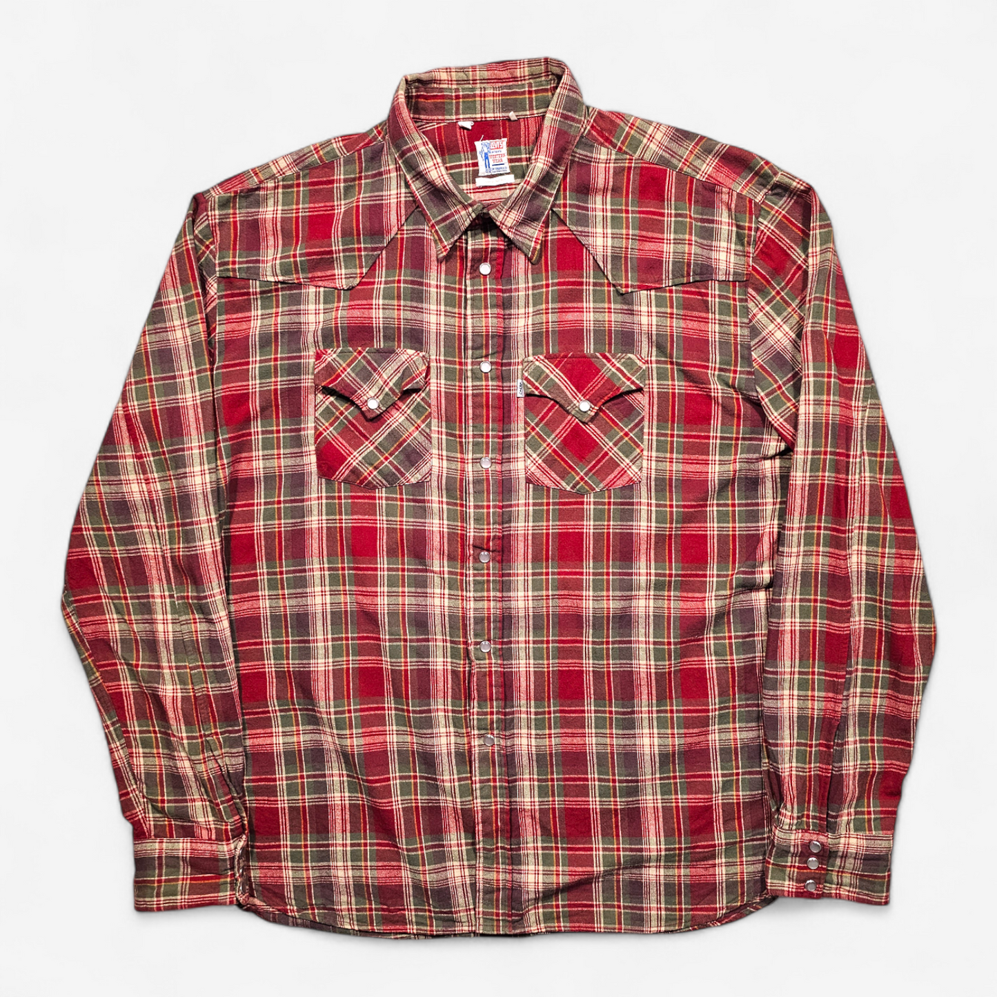 Chemise LVC Levi's Vintage Clothing 1950's Western Wear Flannel Shirt - Big E