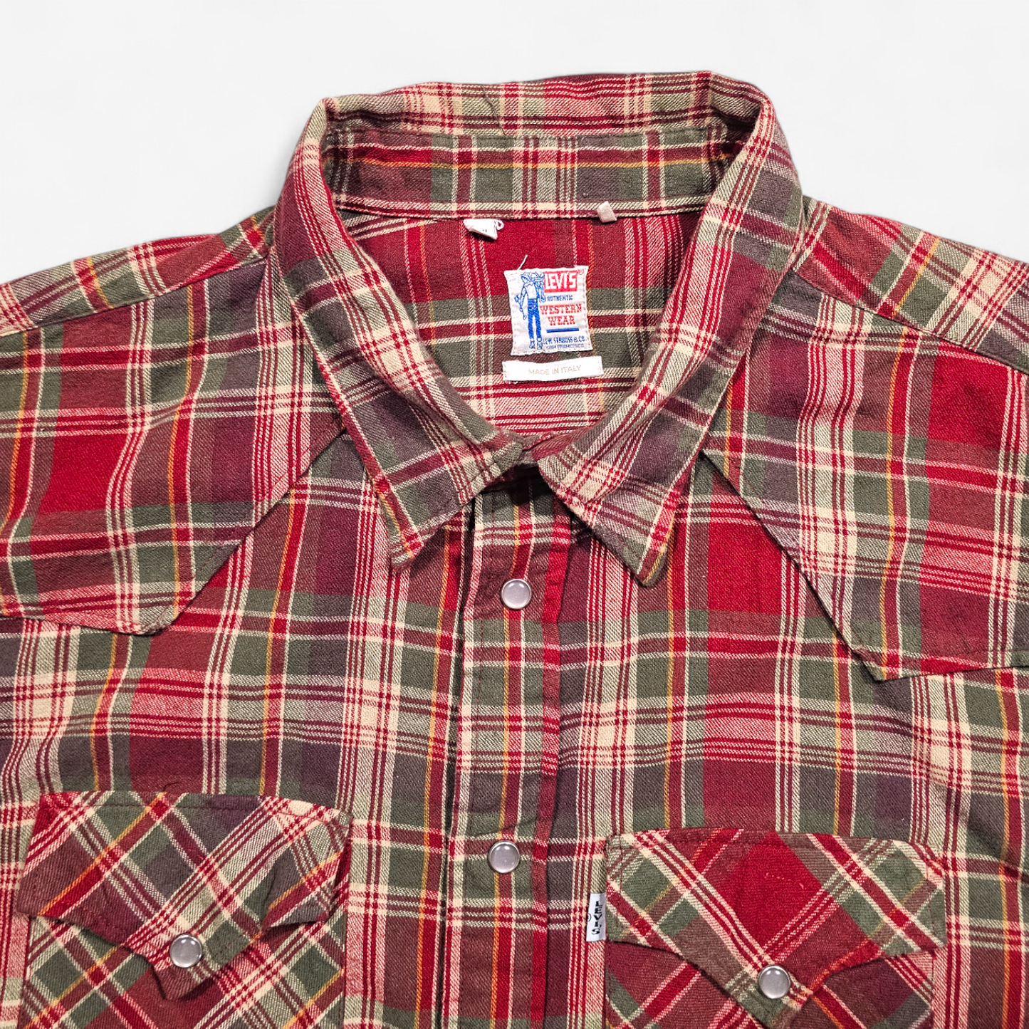 Chemise LVC Levi's Vintage Clothing 1950's Western Wear Flannel Shirt - Big E (XXL)