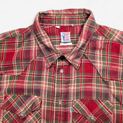 Chemise LVC Levi's Vintage Clothing 1950's Western Wear Flannel Shirt - Big E (XXL)