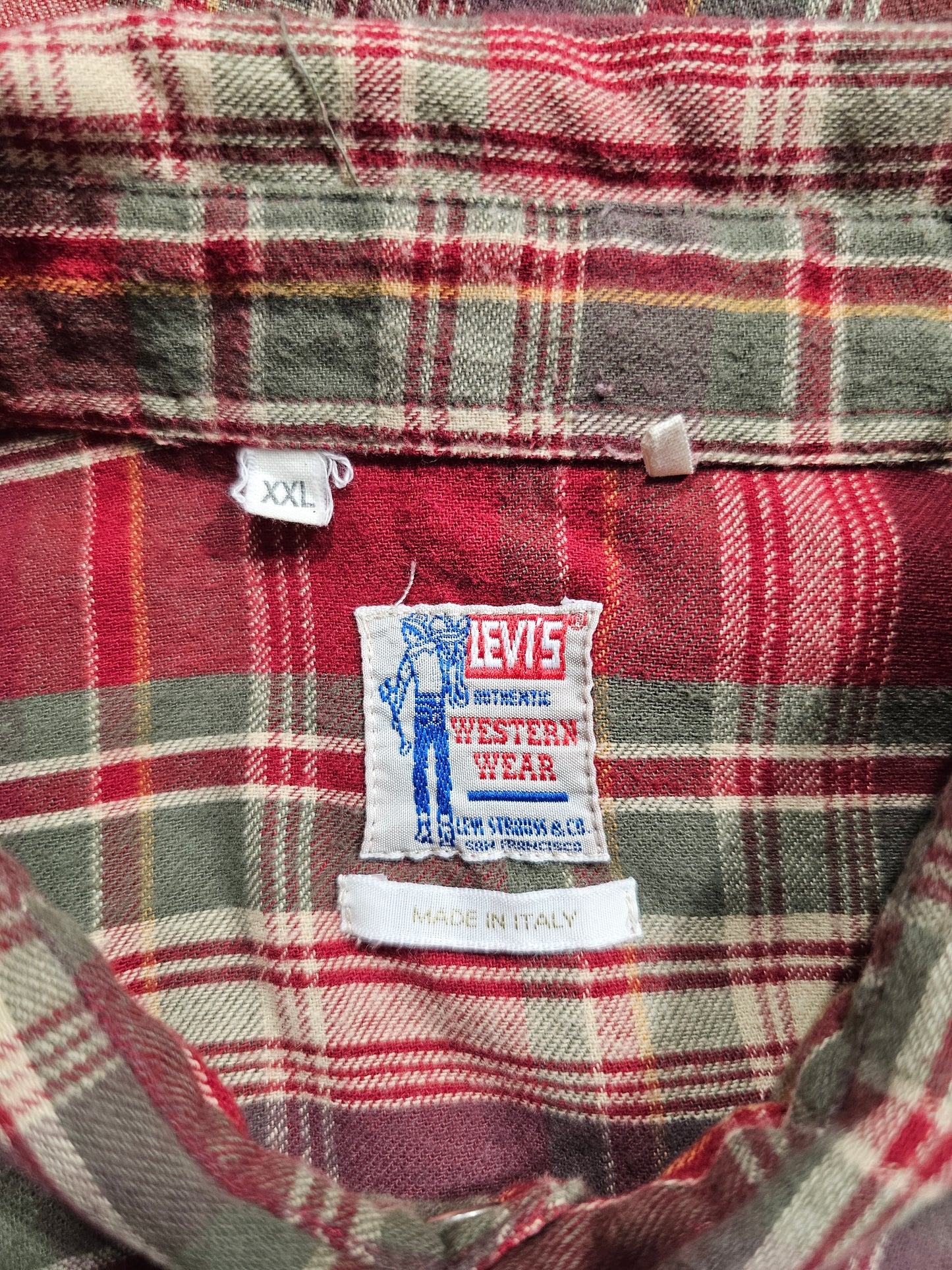 Chemise LVC Levi's Vintage Clothing 1950's Western Wear Flannel Shirt - Big E (XXL)