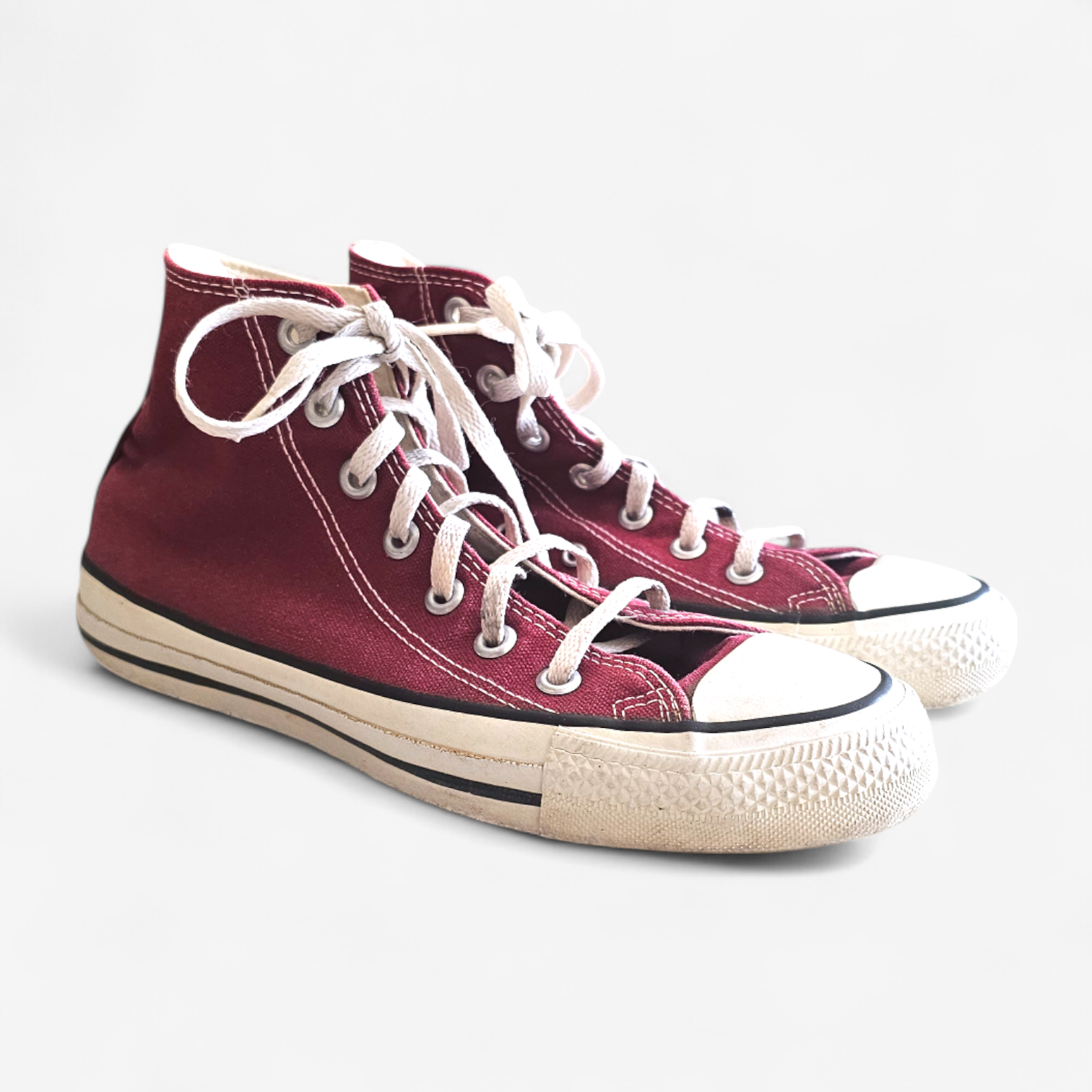 Vintage 90's Converse Chuck Taylor All Star High Burgundy