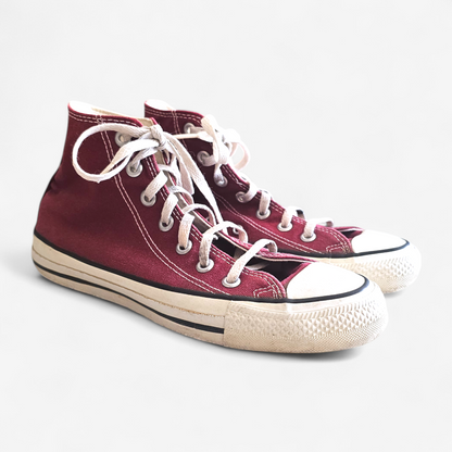 Vintage 90's Converse Chuck Taylor All Star High Burgundy
