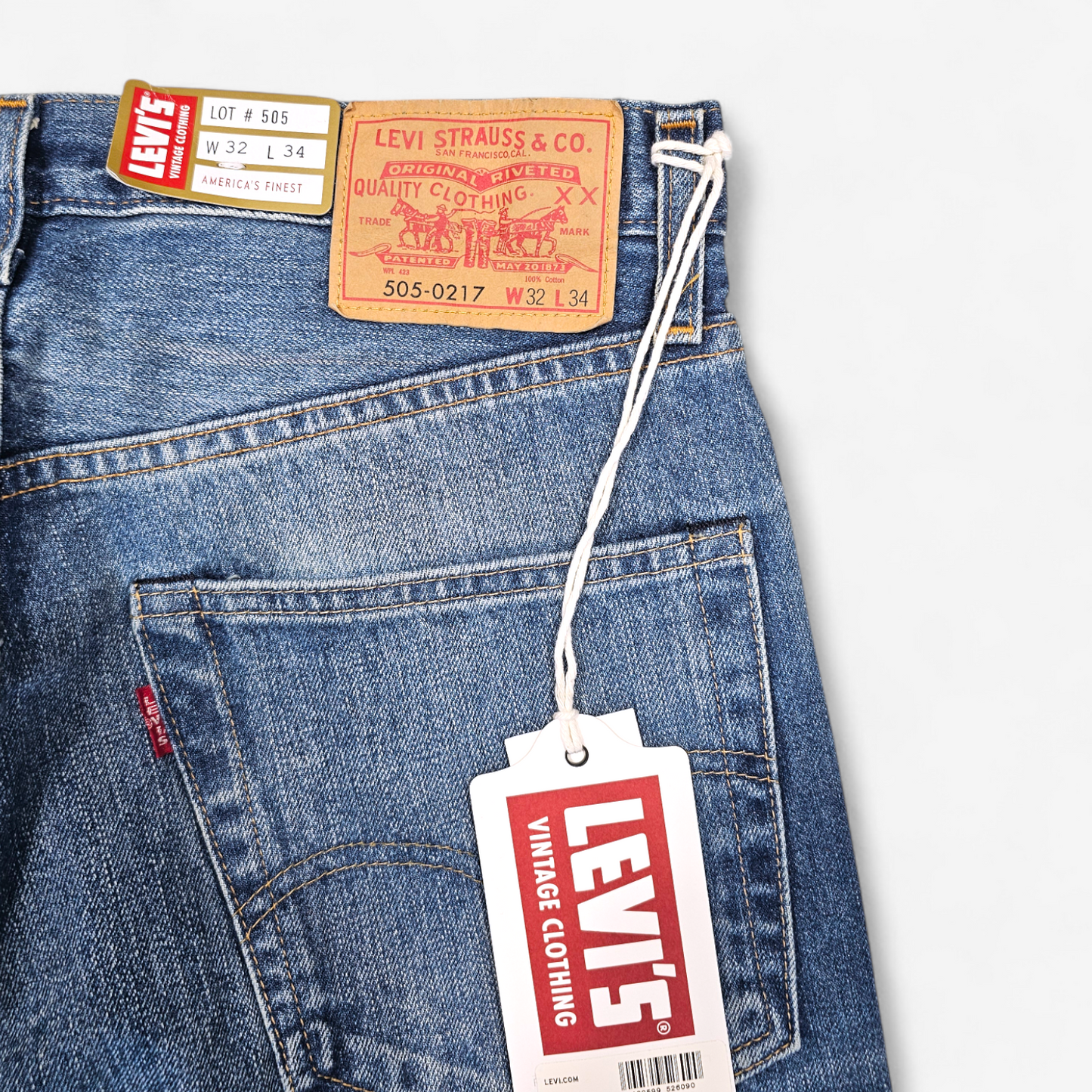 Jean LVC Levi's Vintage Clothing 505 1967 - Selvedge Big E (W32L34)