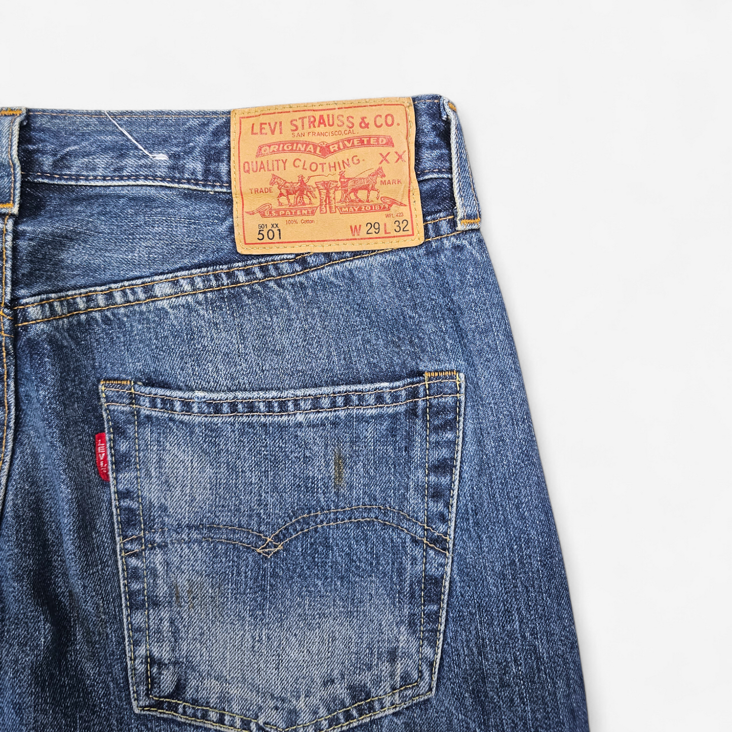 Jean LVC Levi's Vintage Clothing 501 1966 - Selvedge Big E (W29L32)