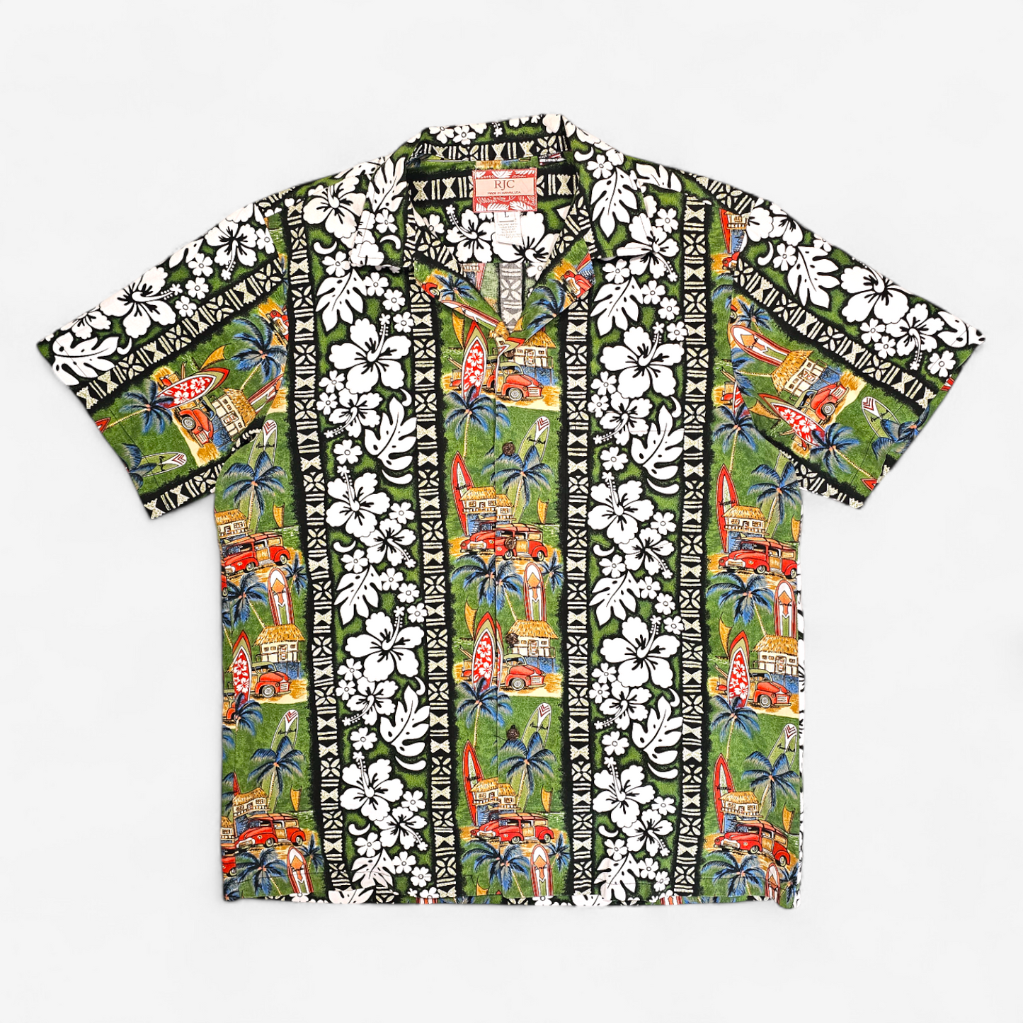 Hawaiian Shirt Vintage RJC - Made in Hawaii USA
