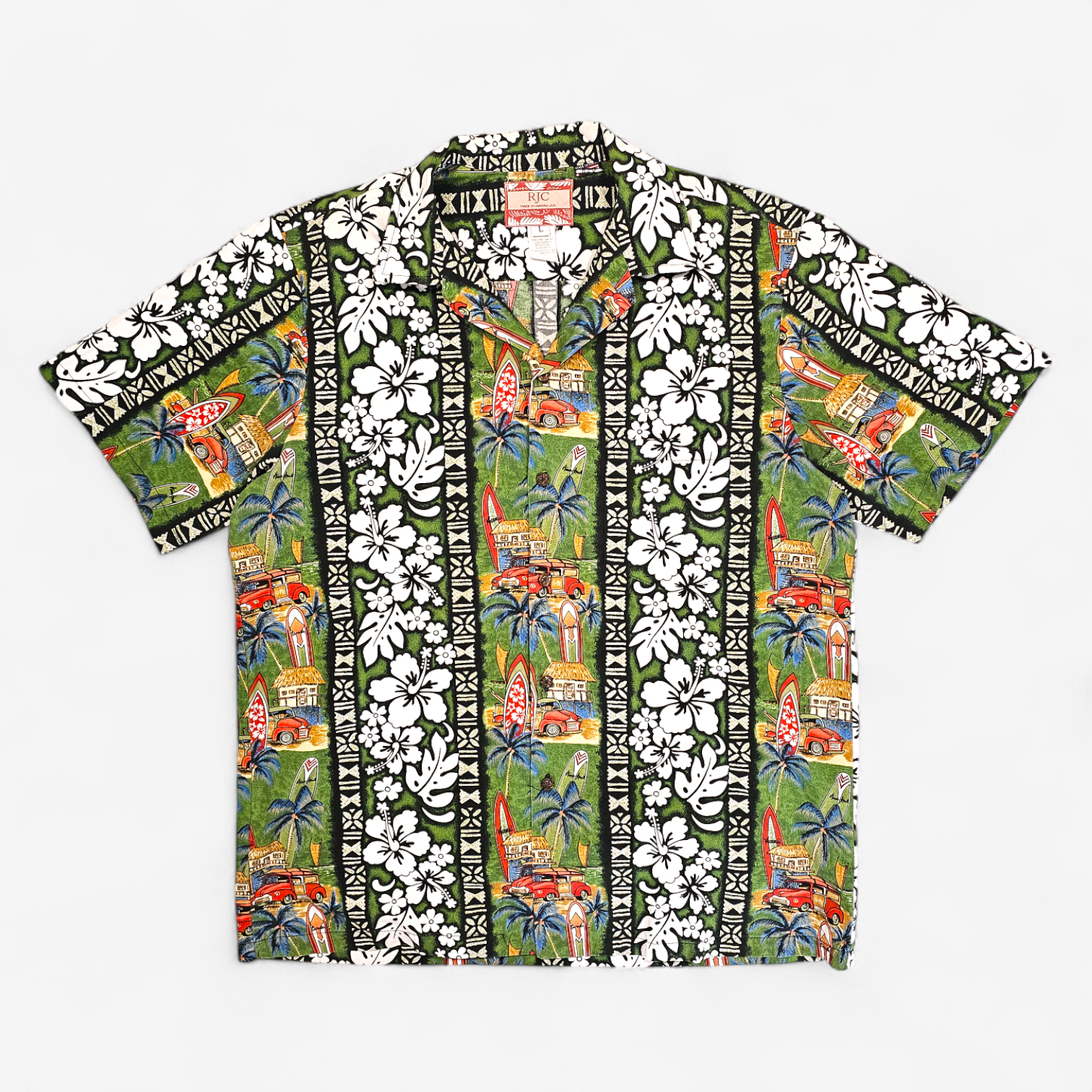 Hawaiian Shirt Vintage RJC - Made in Hawaii USA