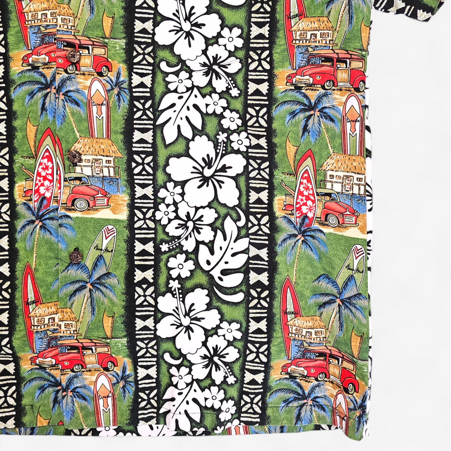 Hawaiian Shirt Vintage RJC - Made in USA Hawaii (L)