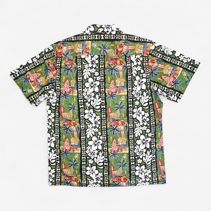 Hawaiian Shirt Vintage RJC - Made in USA Hawaii (L)