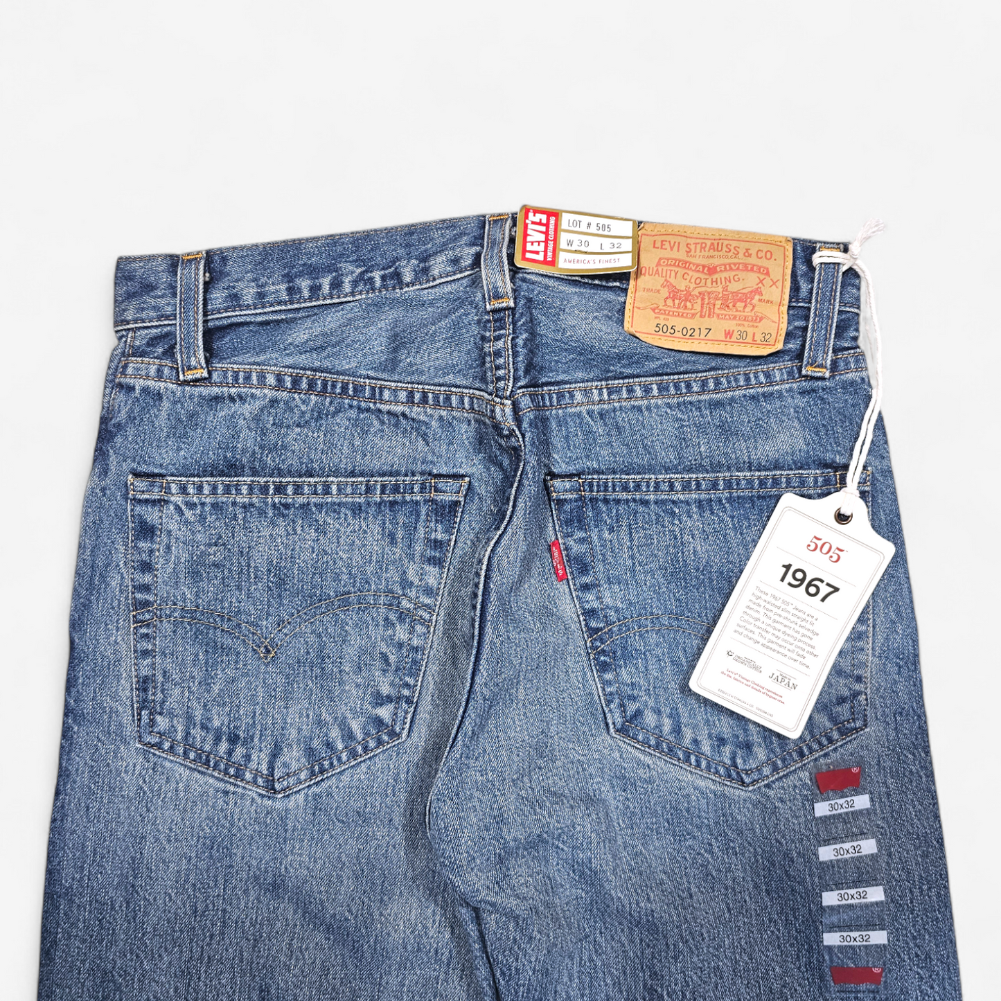 Jean LVC Levi's Vintage Clothing 505 1967 Made in Japan - Selvedge Big E (W30L32)