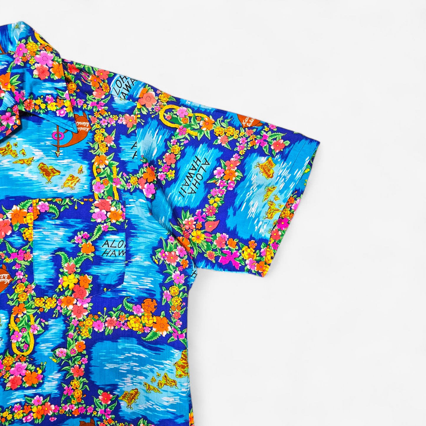 Hawaiian Shirt Vintage 70's - Made in USA Hawaii (L)