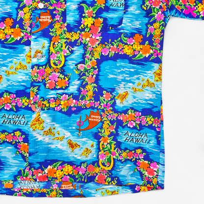 Hawaiian Shirt Vintage 70's - Made in USA Hawaii (L)