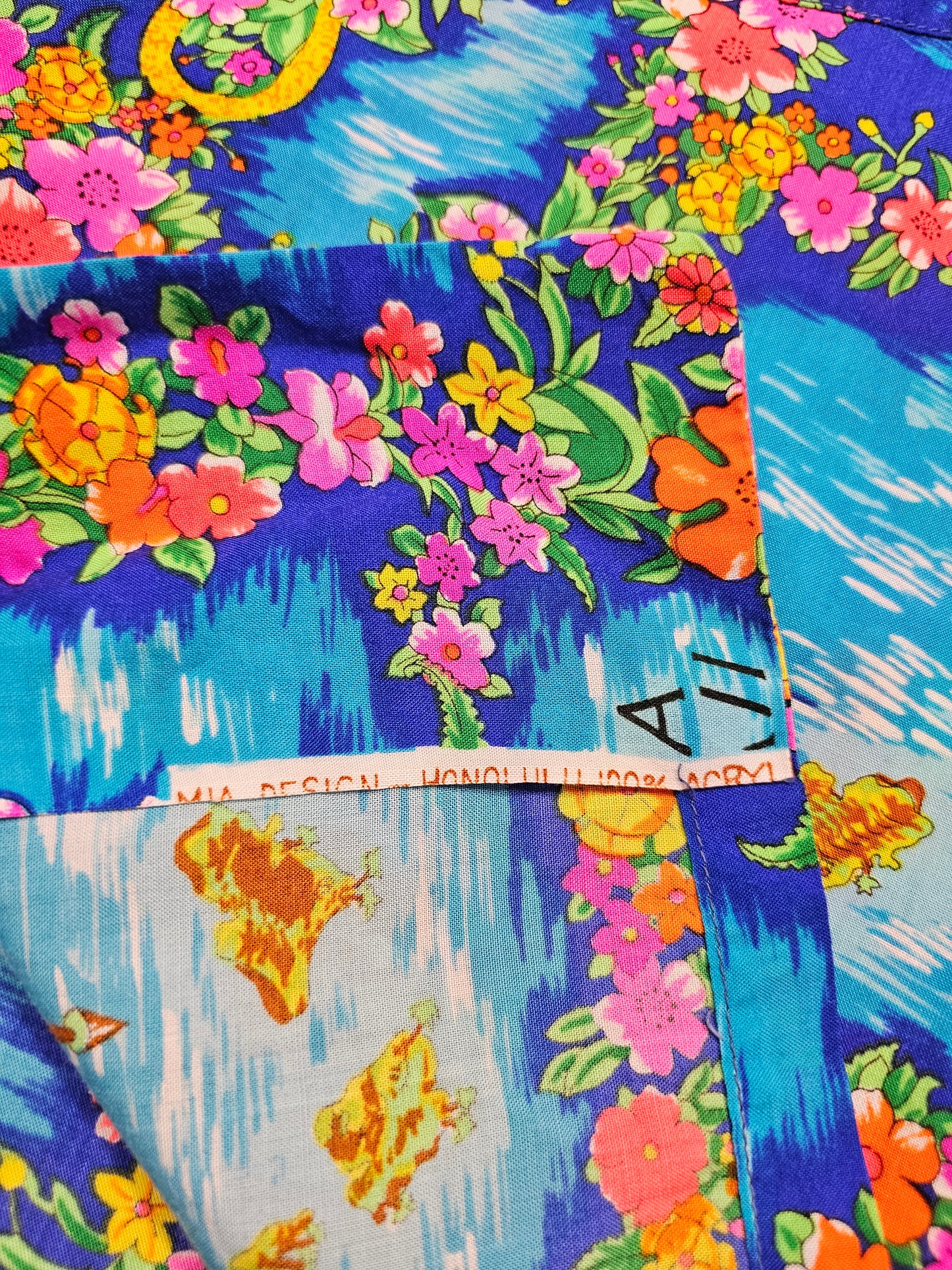 Hawaiian Shirt Vintage 70's - Made in USA Hawaii (L)