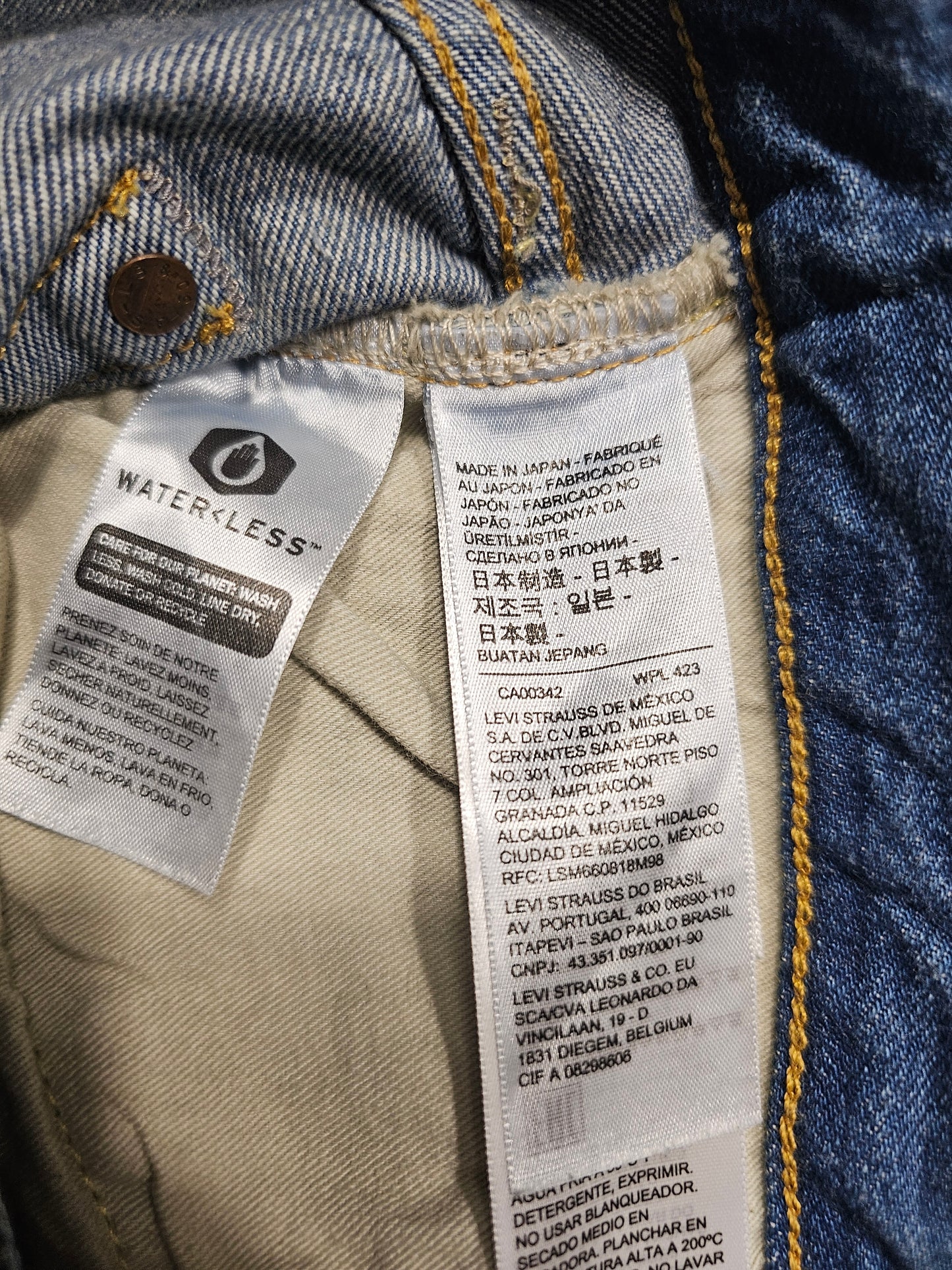Jean LVC Levi's Vintage Clothing 501 1954 - Made in Japan Big E Selvedge (W30L34)