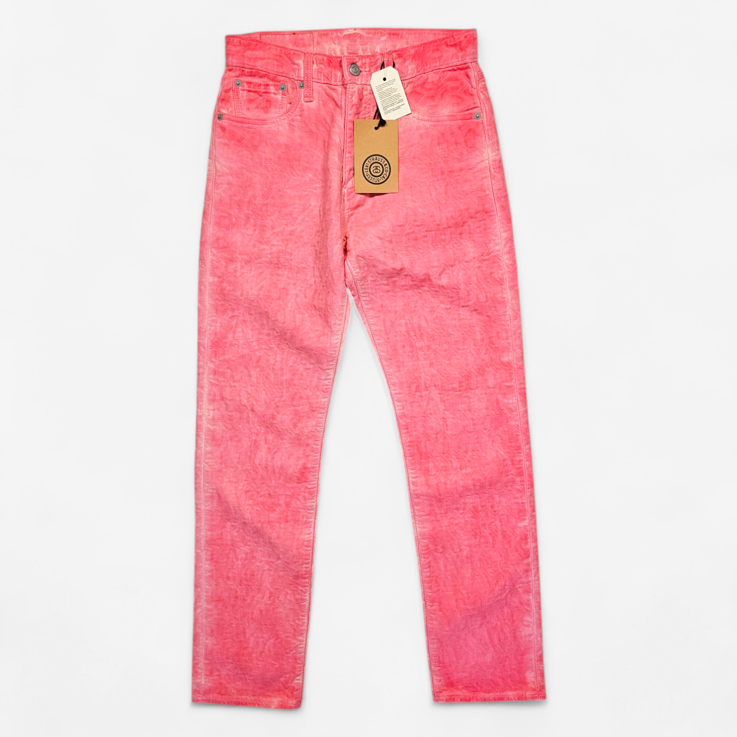 Jean Levi's x Stüssy Jacquard Pink Dye