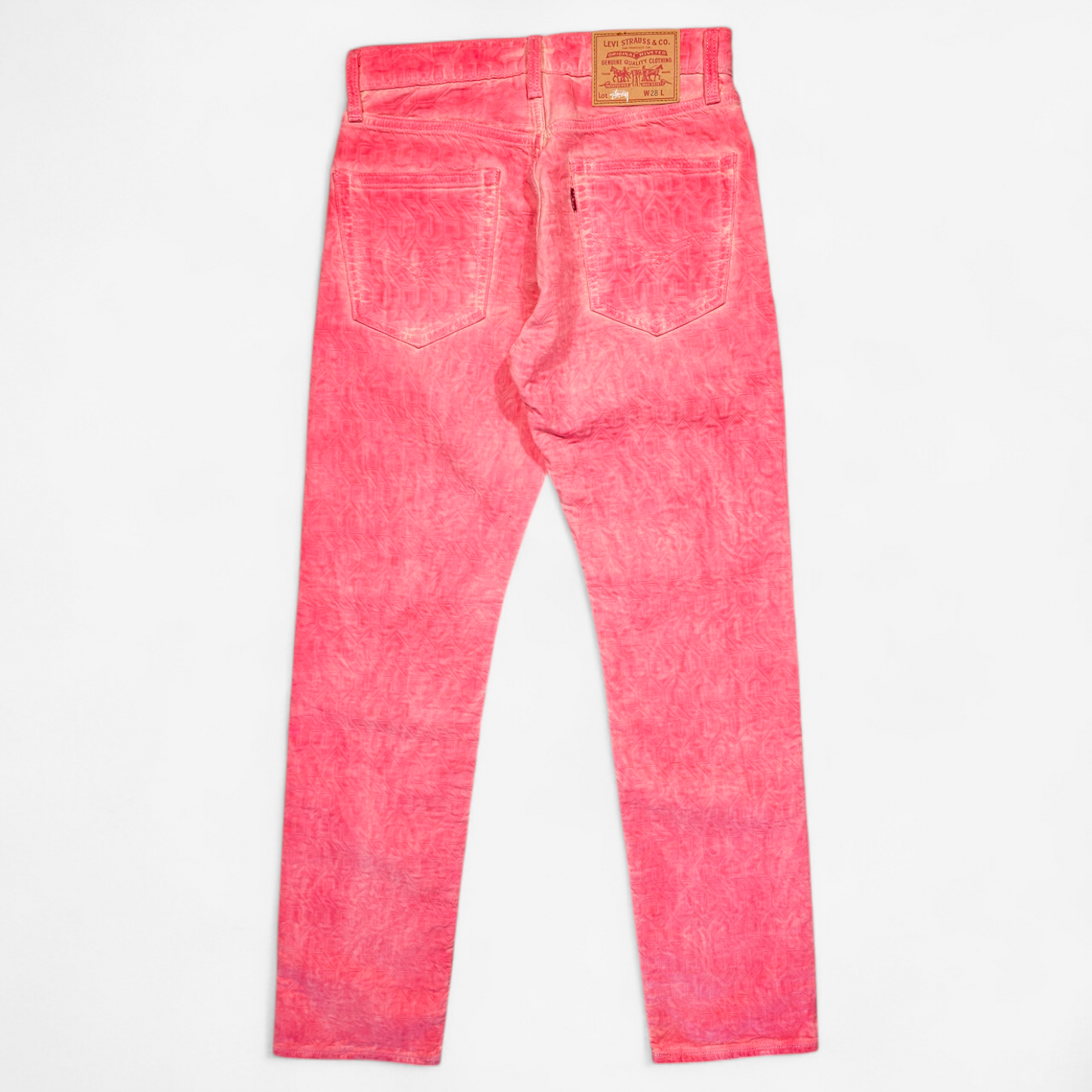 Jean Levi's x Stüssy Jacquard Pink Dye (W28)