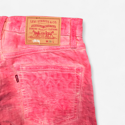 Jean Levi's x Stüssy Jacquard Pink Dye (W28)