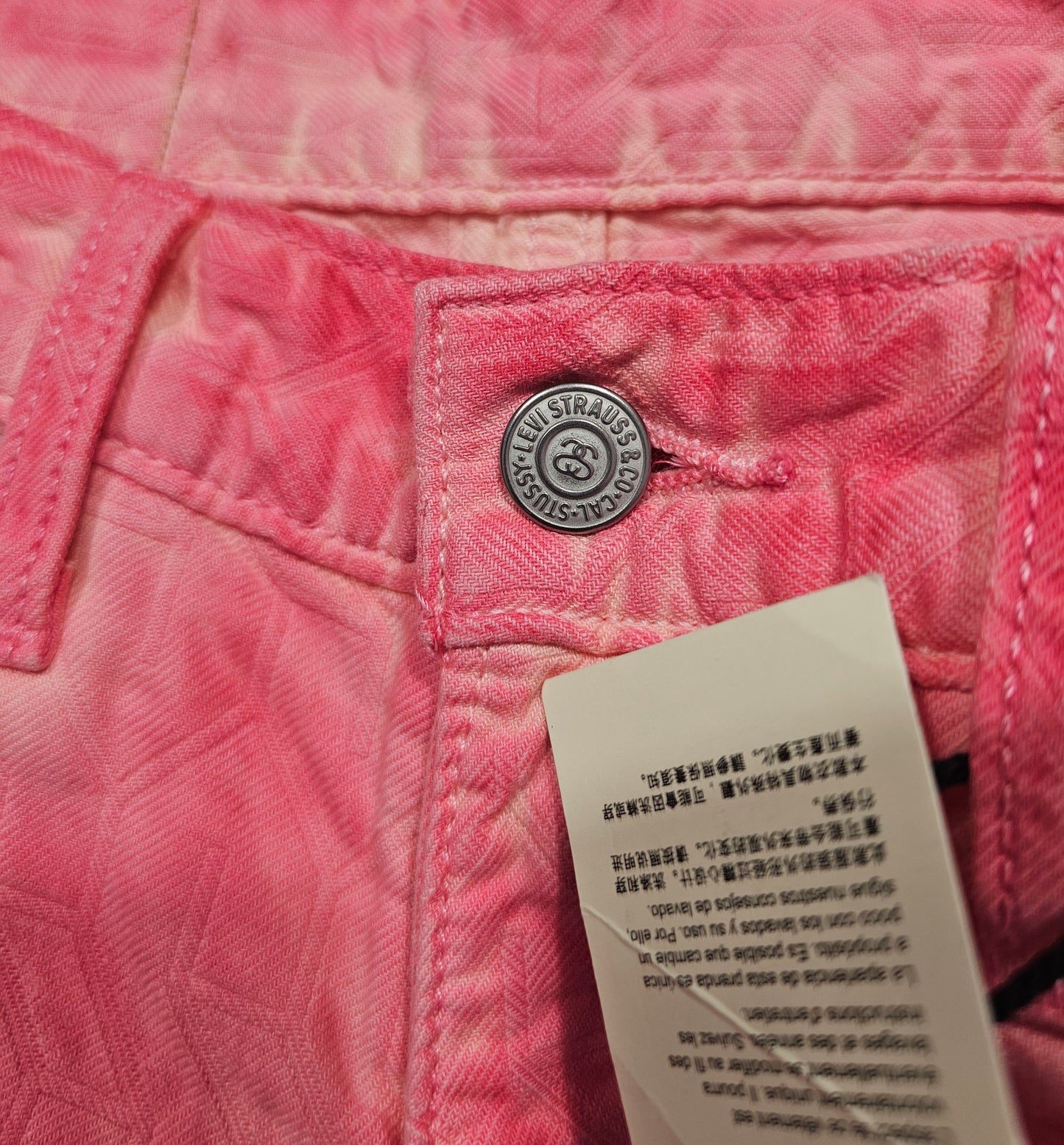 Jean Levi's x Stüssy Jacquard Pink Dye (W28)