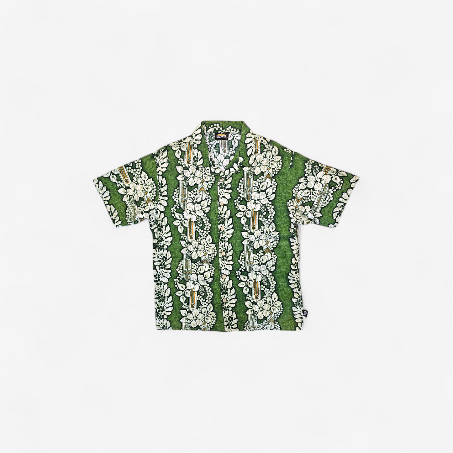 Hawaiian Shirt Vintage ODO Barkcloth - Made in USA Hawaii
