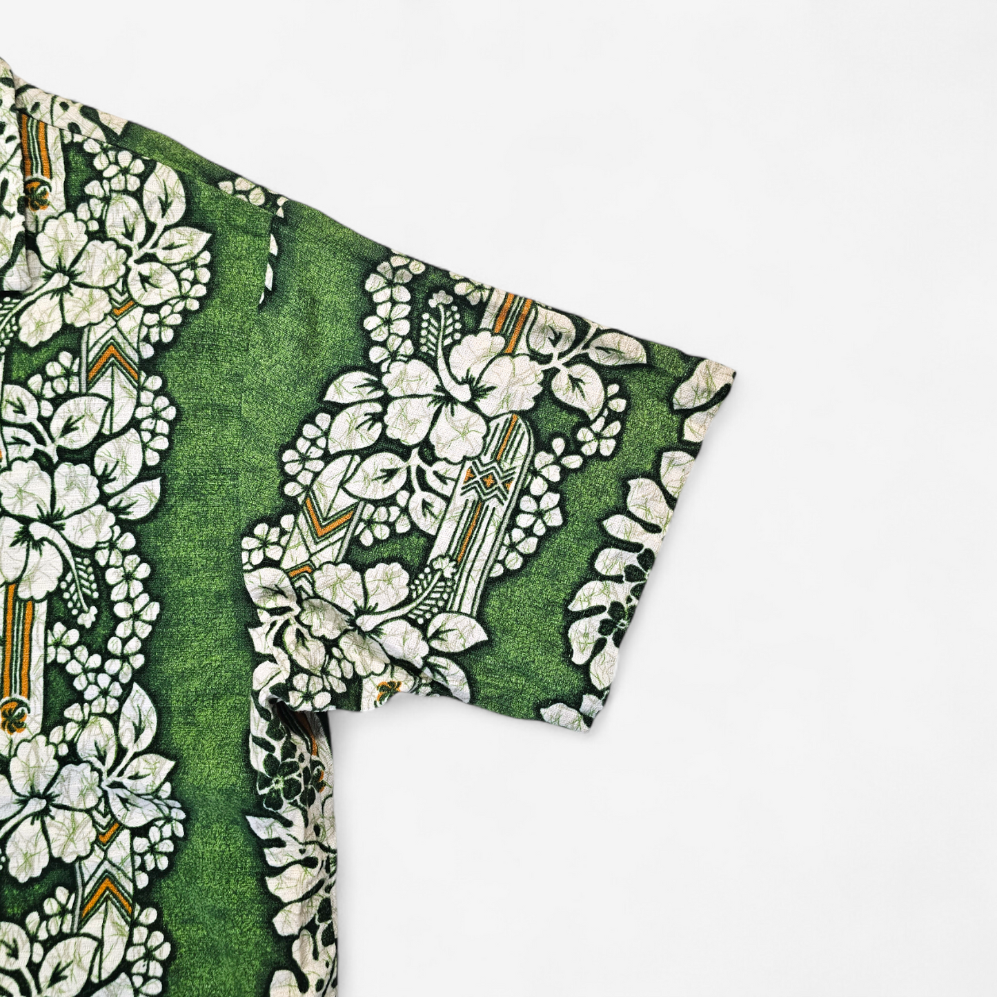 Hawaiian Shirt Vintage ODO Barkcloth - Made in USA Hawaii (XL)