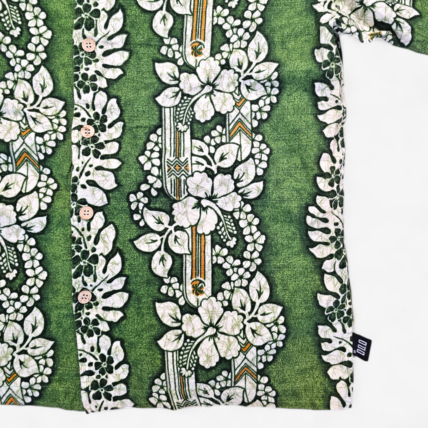 Hawaiian Shirt Vintage ODO Barkcloth - Made in USA Hawaii (XL)
