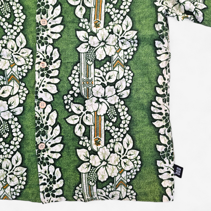 Hawaiian Shirt Vintage ODO Barkcloth - Made in USA Hawaii (XL)