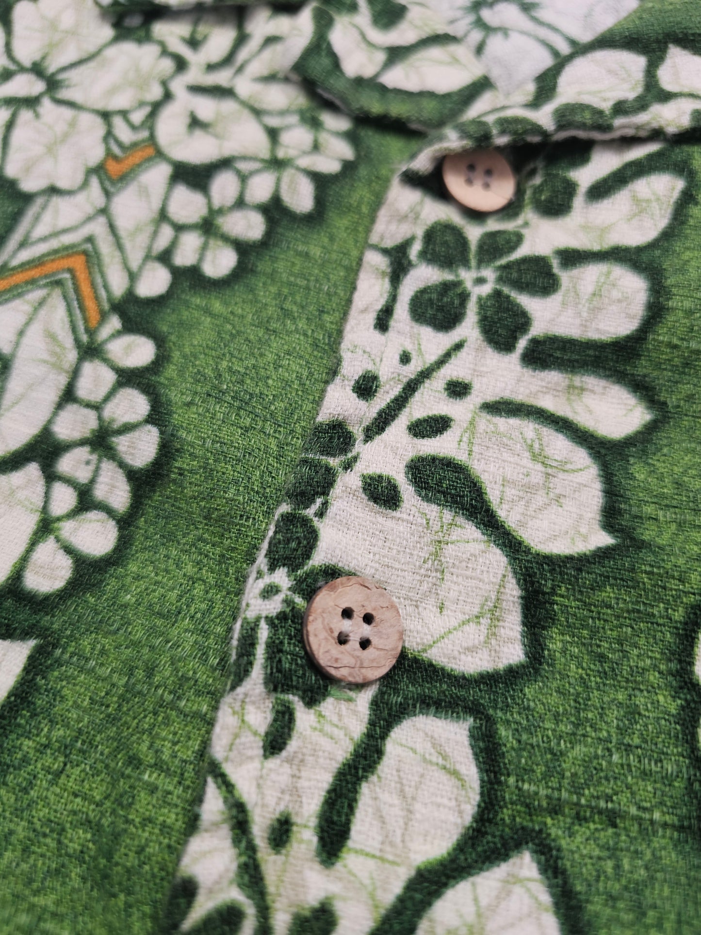 Hawaiian Shirt Vintage ODO Barkcloth - Made in USA Hawaii (XL)