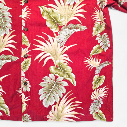 Hawaiian Shirt Vintage KY'S Monstera - Made in USA Hawaii (XL)