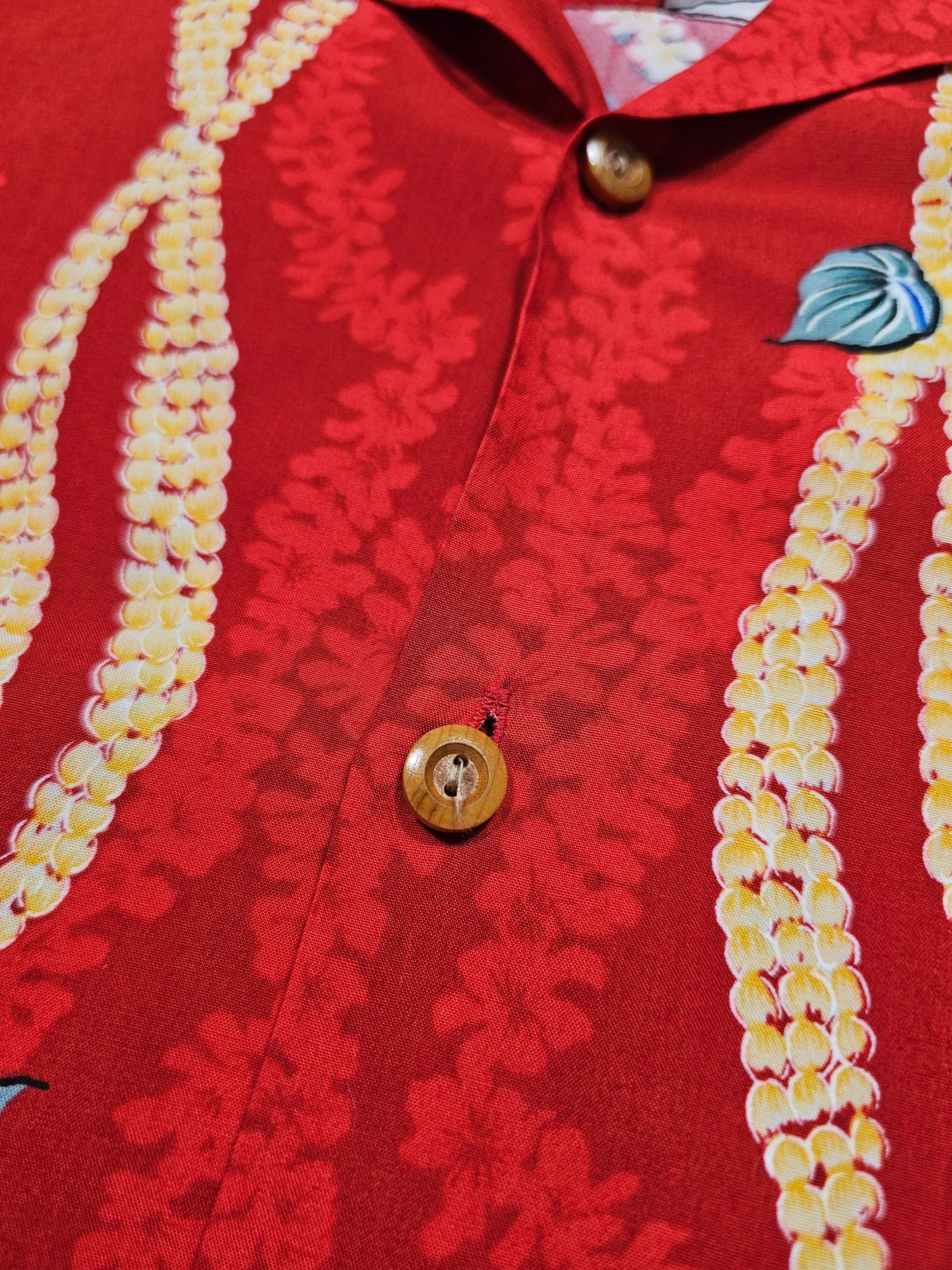 Hawaiian Rayon Shirt Vintage Diamond Head - Made in USA (XL)