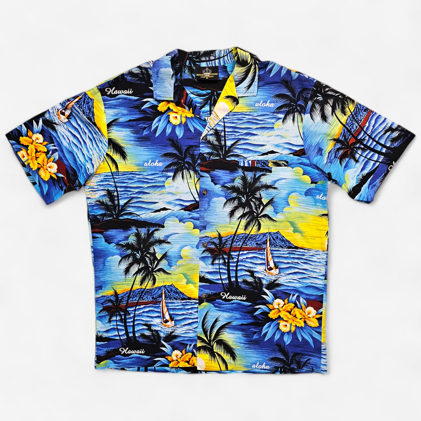Hawaiian Shirt Vintage Royal Creations - Made in USA Hawaii