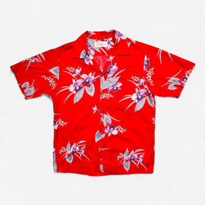 Hawaiian Shirt Vintage 70's Hukilau Fashions - Made in USA Hawaii