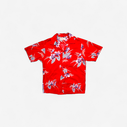 Hawaiian Shirt Vintage 70's Hukilau Fashions - Made in USA Hawaii