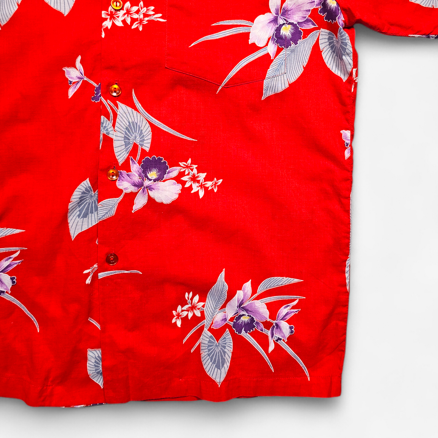 Hawaiian Shirt Vintage 70's Hukilau Fashions - Made in USA Hawaii (S)