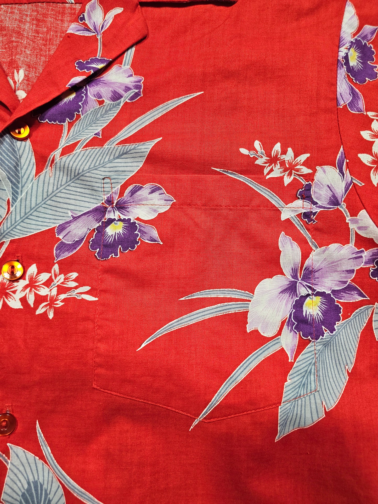 Hawaiian Shirt Vintage 70's Hukilau Fashions - Made in USA Hawaii (S)