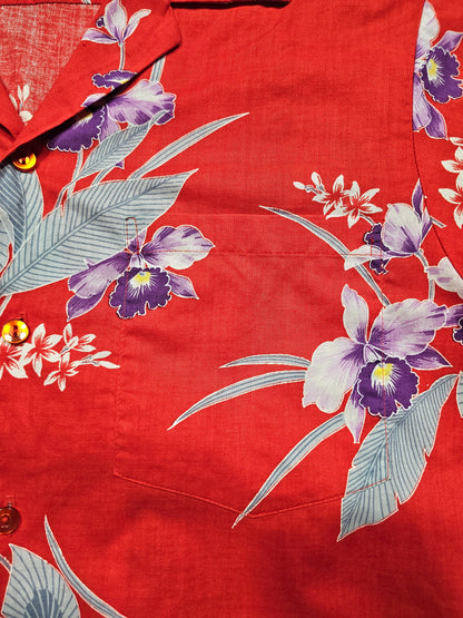 Hawaiian Shirt Vintage 70's Hukilau Fashions - Made in USA Hawaii (S)